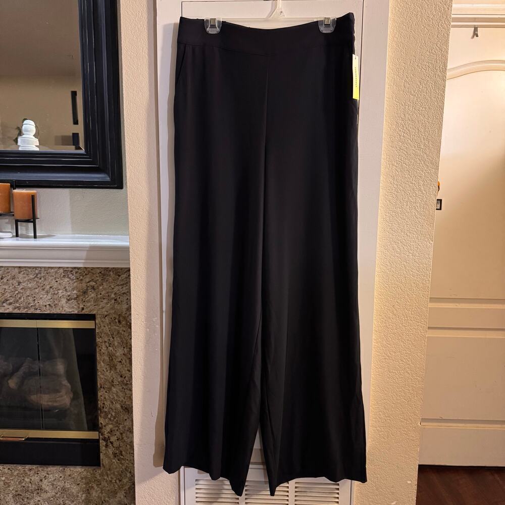 NWT Summersalt The Perfect Wide Leg High Rise Pant Black Women Size 14 - Picture 3 of 8
